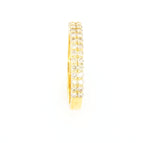 Double Row Diamond Ring 10kt YG SI-GH 0.80cttw Size 10 RN00156