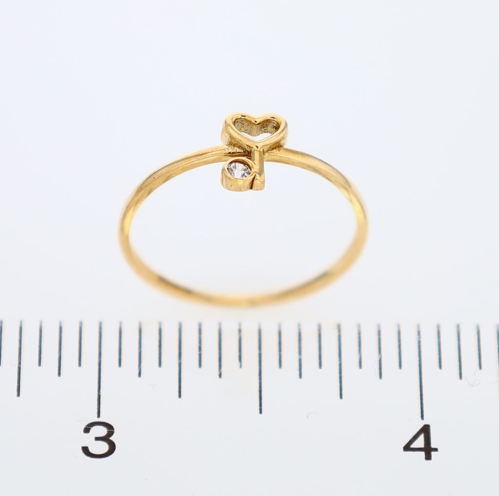 Heart Key Ring 10kt YG 0.8gr RN00123