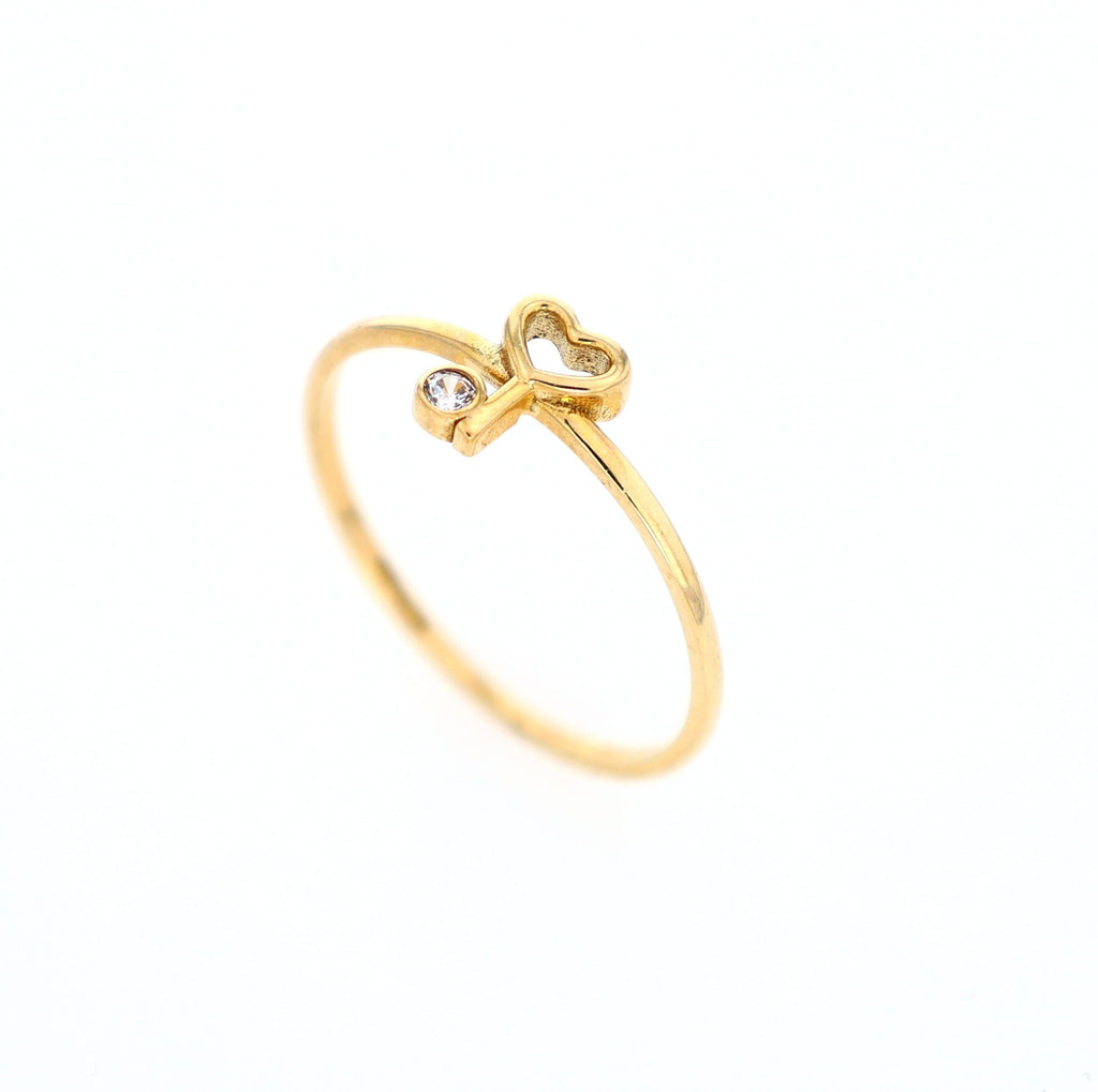 Heart Key Ring 10kt YG 0.8gr RN00123