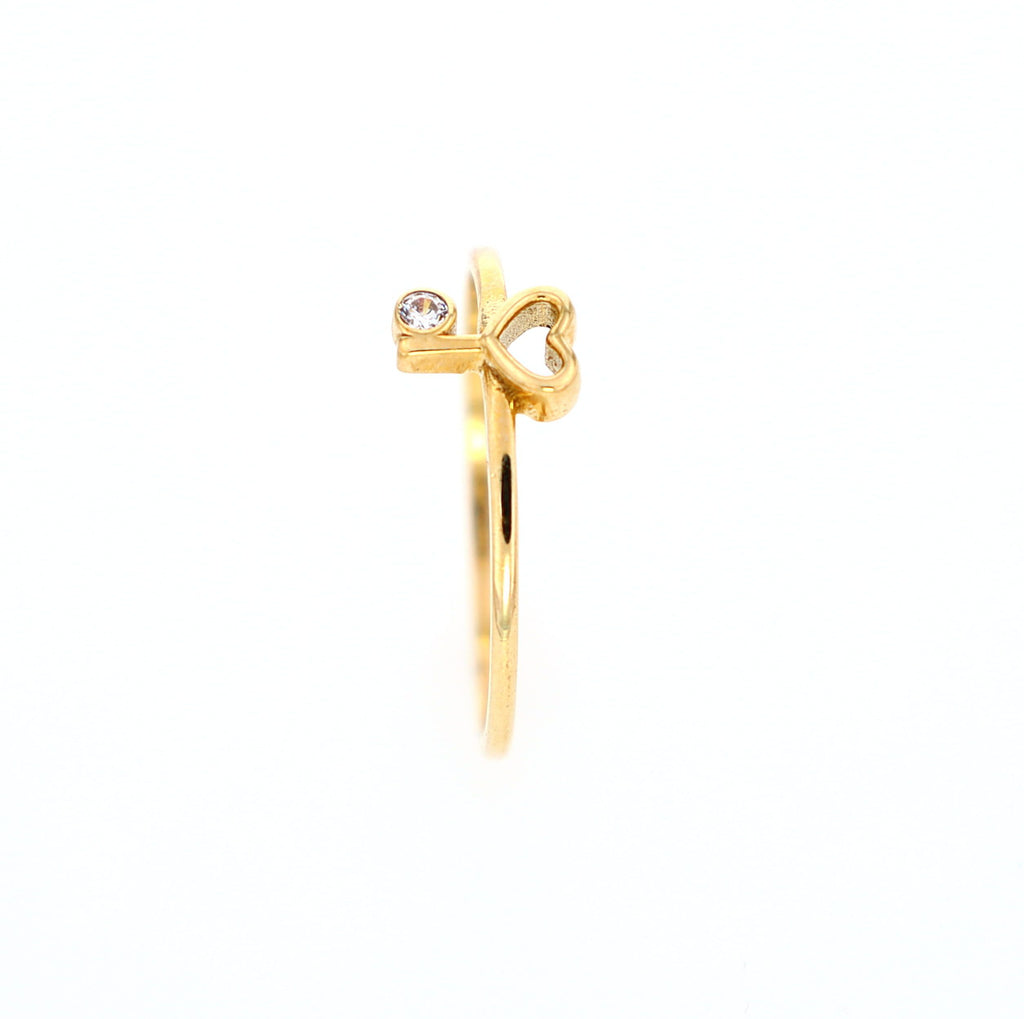 Heart Key Ring 10kt YG 0.8gr RN00123