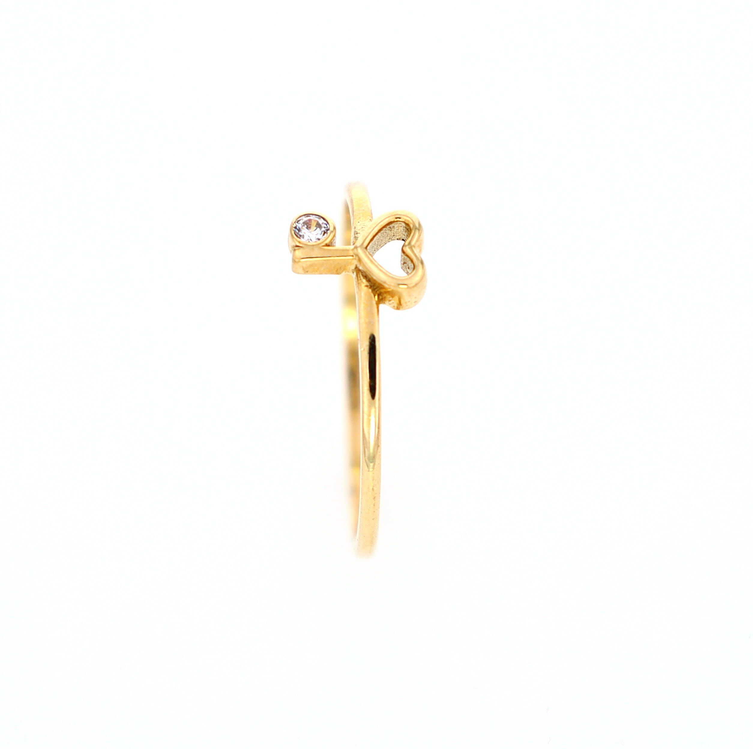 Heart Key Ring 10kt YG 0.8gr RN00123