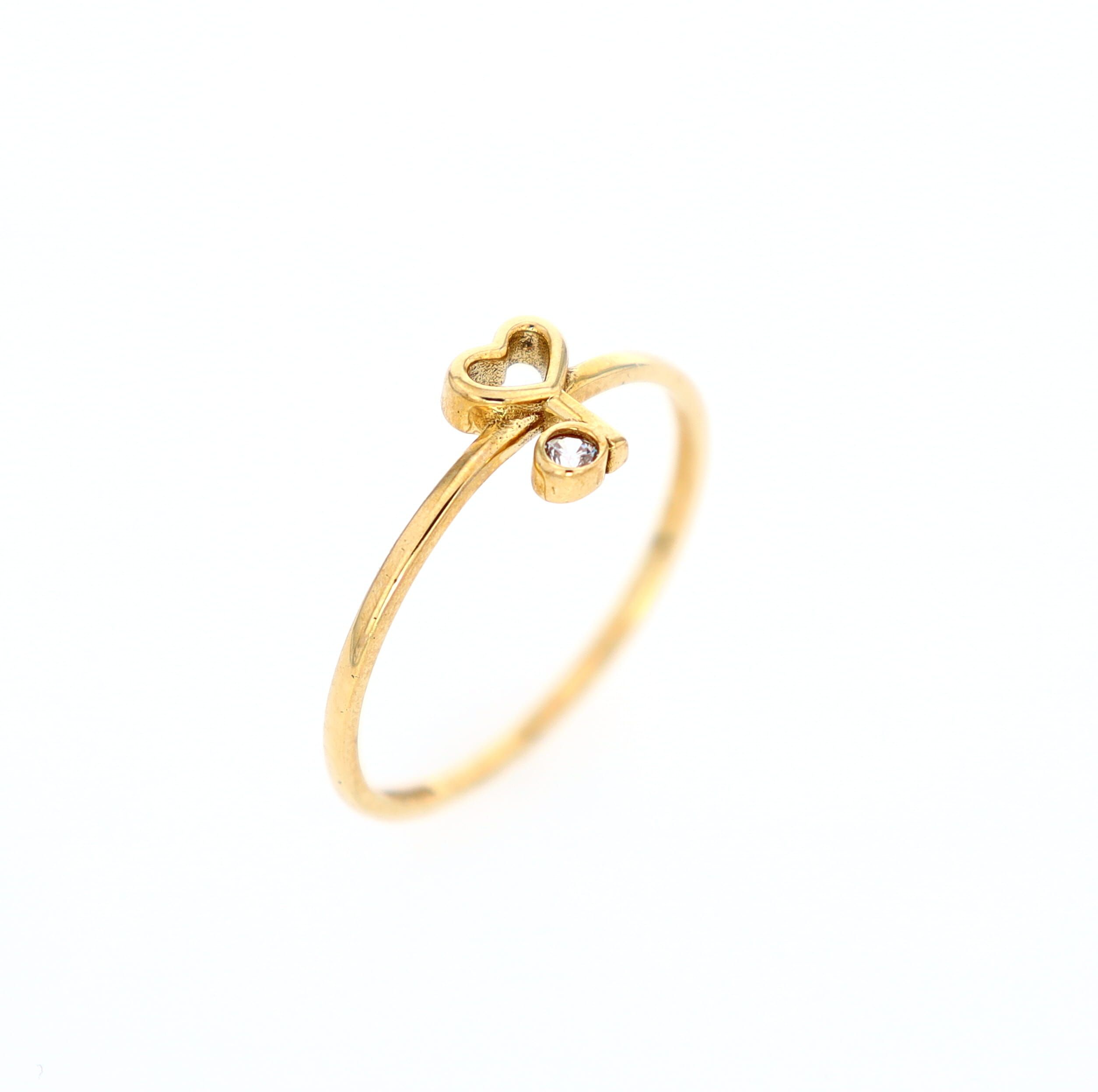 Heart Key Ring 10kt YG 0.8gr RN00123