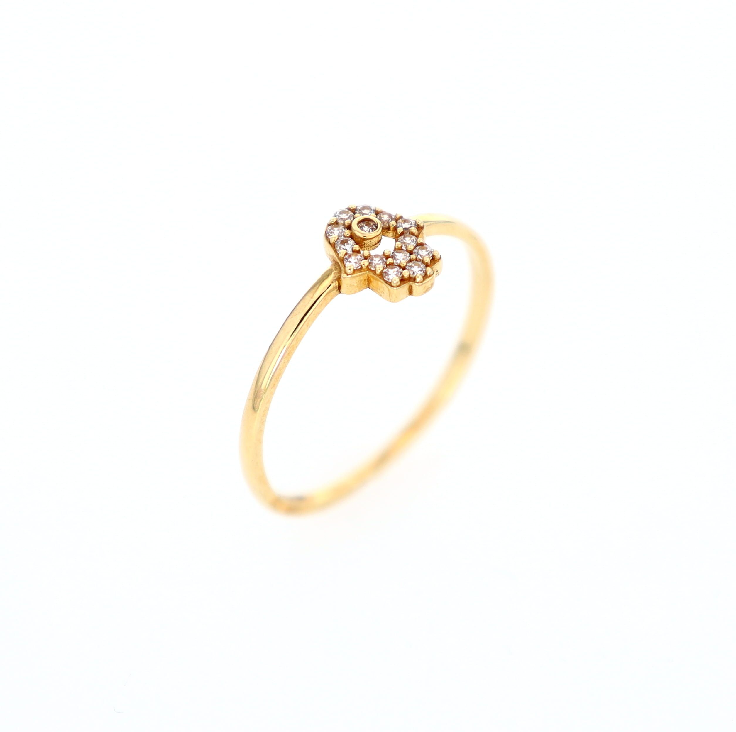 Hamsa Ring 10kt YG 0.8gr RN00128