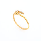 Bubble Ring 10kt YG 1.2gr CZ RN00111