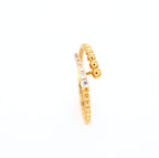 Bubble Ring 10kt YG 1.2gr CZ RN00111