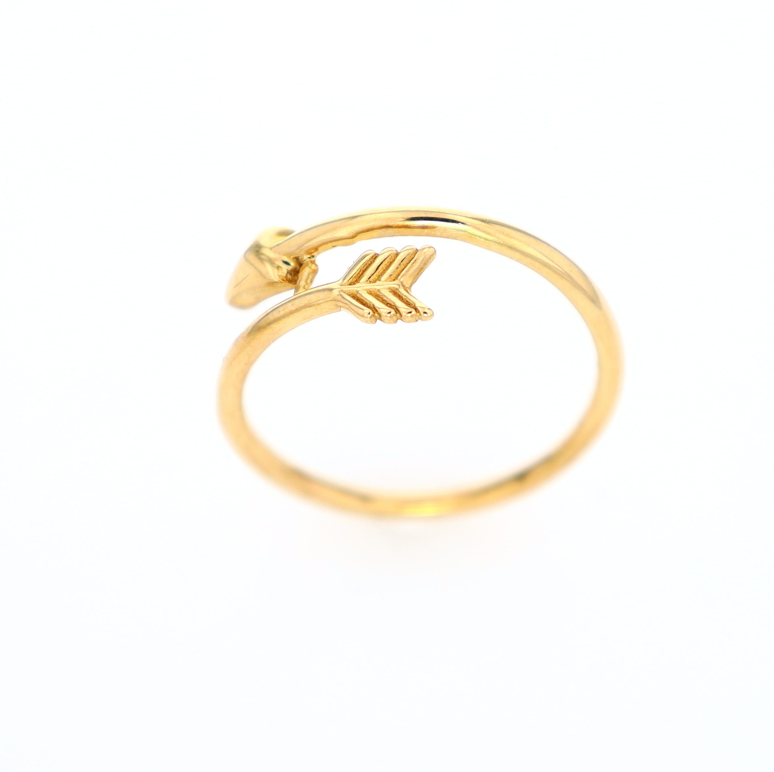 Arrow Ring 10kt YG 1.4gr RN00116