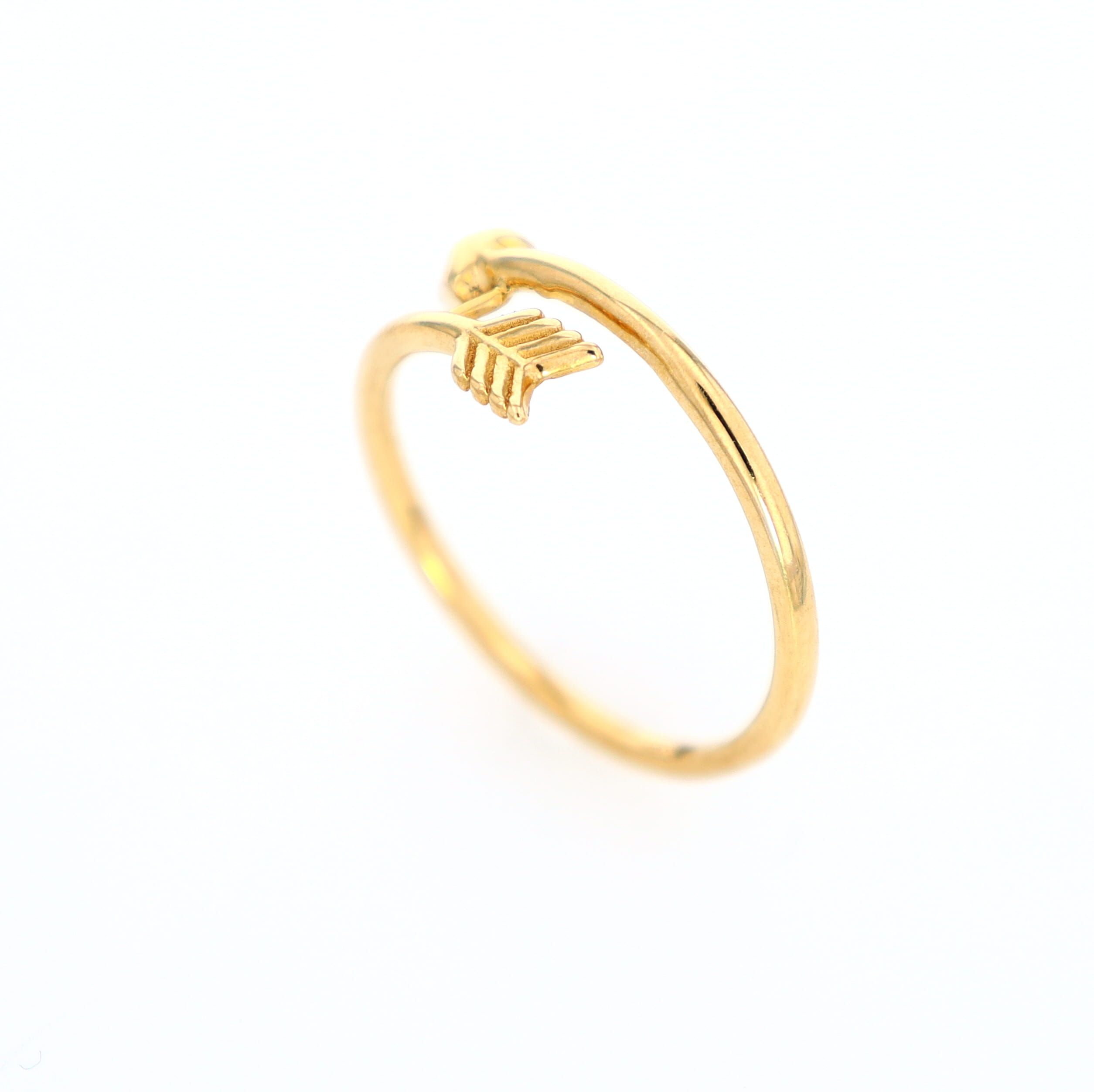 Arrow Ring 10kt YG 1.4gr RN00116