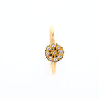 Flower Ring 10kt YG CZ 0.9gr RN00118