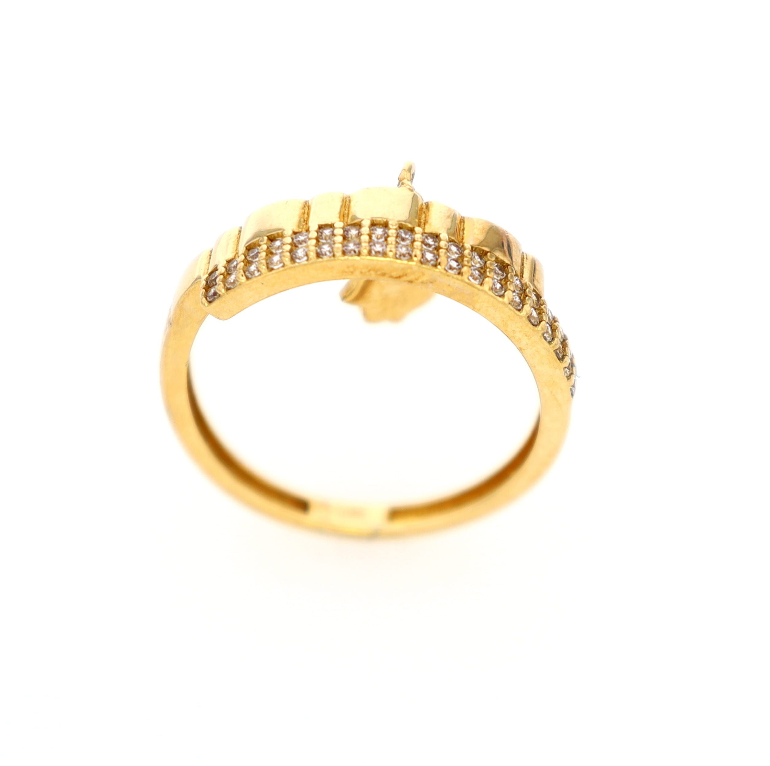 Evil Eye Hamsa Ring 10kt YG 2.0gr RN00132