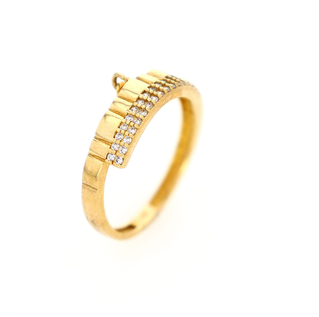 Evil Eye Hamsa Ring 10kt YG 2.0gr RN00132
