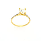 The Full Circle Engagement Ring 18kt YG 1.25ctw 1.96gr 1.15 centre Si-I2 GHI RN000442C