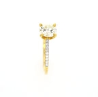 The Full Circle Engagement Ring 18kt YG 1.25ctw 1.96gr 1.15 centre Si-I2 GHI RN000442C
