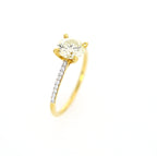 The Full Circle Engagement Ring 18kt YG 1.25ctw 1.96gr 1.15 centre Si-I2 GHI RN000442C