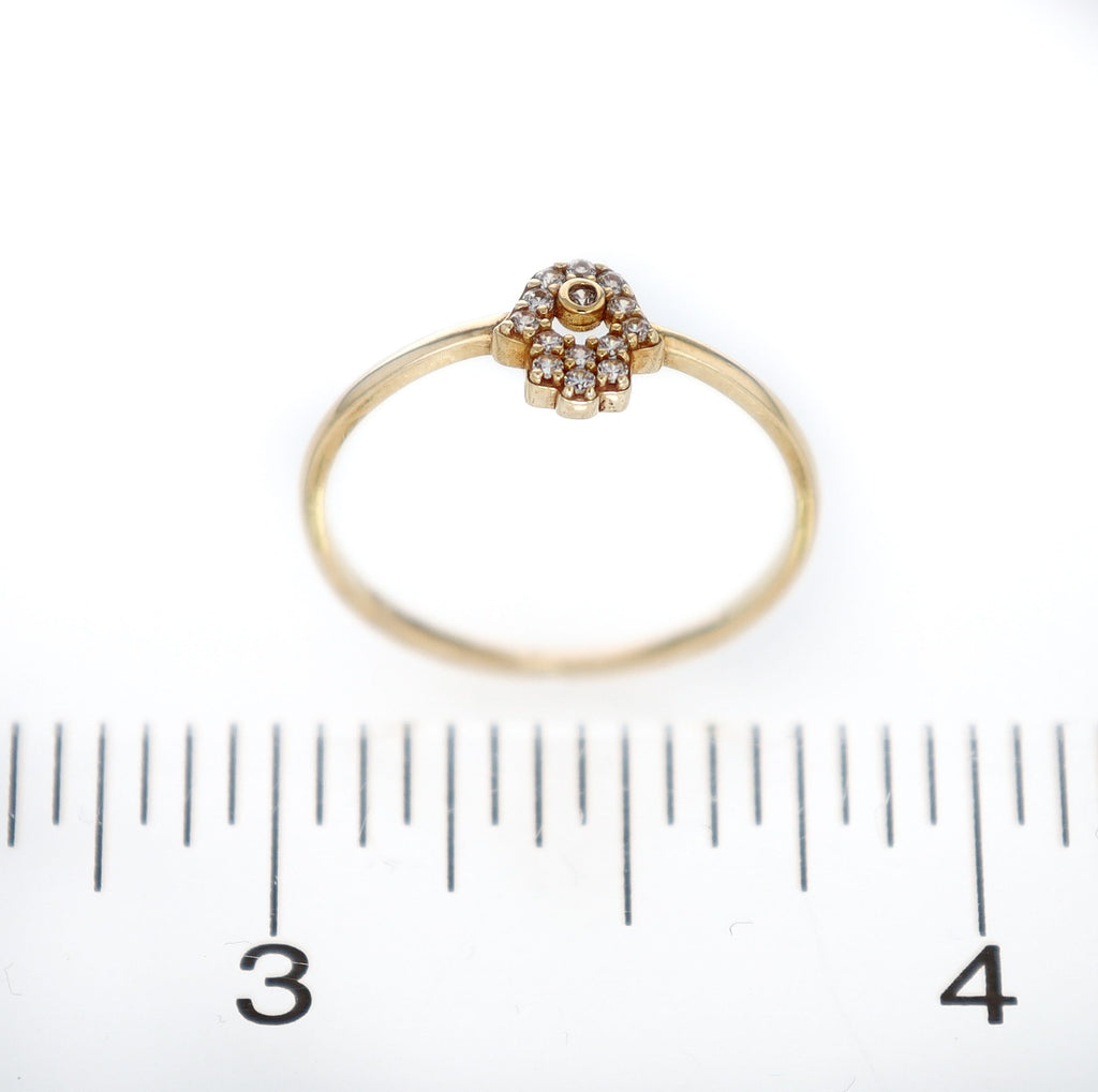 Hamsa Ring 10kt YG 0.8gr RN00128