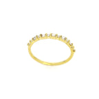 Baguette Round Stacker 18kt YG 1.29gr 0.26cttw RN00172