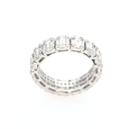 Baguette and Round Eternity Ring 18kt WG 2.07cttw SI-GHI RN000378