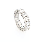 Baguette and Round Eternity Ring 18kt WG 2.07cttw SI-GHI RN000378