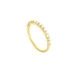 Baguette Round Stacker 18kt YG 1.29gr 0.26cttw RN00172