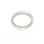 Emerald Cut Eternity Ring 14kt WG 2.3gr Size 6 2.65cttw SI/I-GHI RN000300
