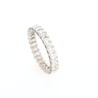 Emerald Cut Eternity Ring 14kt WG 2.3gr Size 6 2.65cttw SI/I-GHI RN000300