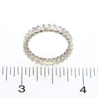 Emerald Cut Eternity Ring 14kt WG 2.3gr Size 6 2.65cttw SI/I-GHI RN000300