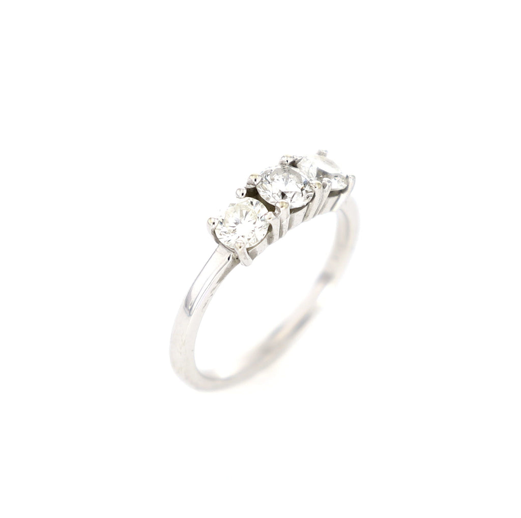 Cashé Tri Stone Ring 18kt WG 0.88cttw SI-GH RN000455C