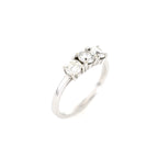 Cashé Tri Stone Ring 18kt WG 0.88cttw SI-GH RN000455C