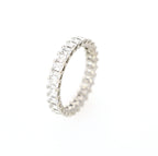 Emerald Cut Eternity Ring 14kt WG 2.3gr Size 6 2.65cttw SI/I-GHI RN000300