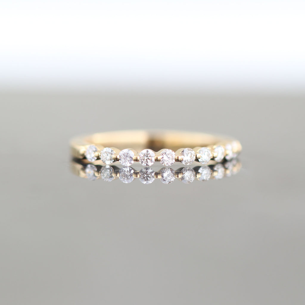 Diamond Stacker Ring 18kt YG 0.32cttw Size 6 RN00141