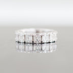 Baguette and Round Eternity Ring 18kt WG 2.07cttw SI-GHI RN000378