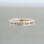 Baguette Round Stacker 18kt YG 1.29gr 0.26cttw RN00172