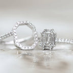 Invisible Set Cashé Engagement Band Ring Invisible Set Cut to Spec 18kt WG 7.64gr 1.65cttw RN00166