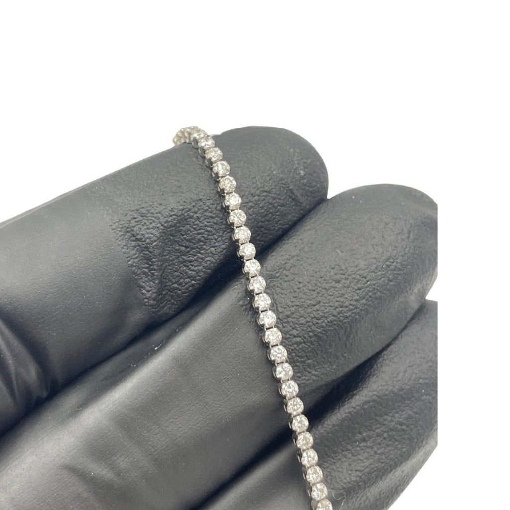 Cashé Tennis Bracelet Diamond Natural 18kt Adj WG 2.8gr 7.5" 2.25cttw SI GHI BR000187
