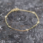Diamond by the Yard Bracelet 18kt YG 0.21cttw 7" BR000351