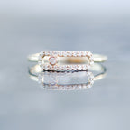 Diamond Paper Clip Ring 14kt YG 0.15cttw 0.9gr RN00135