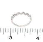 Staggered Diamond Ring Stacker 18kt WG 21 RD RN00152