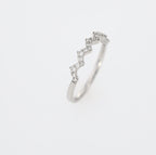Staggered Diamond Ring Stacker 18kt WG 21 RD RN00152