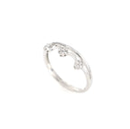 Crown Diamond Ring Stacker 18kt WG 12 RD RN00154