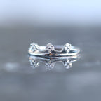 Crown Diamond Ring Stacker 18kt WG 12 RD RN00154