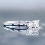 Cashé Tri Stone Ring 18kt WG 0.88cttw SI-GH RN000455C