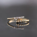 Bubble Ring 10kt YG 1.2gr CZ RN00111