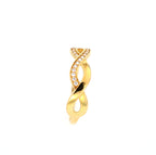 Bow Ring 10kt YG CZ 0.9gr RN00124