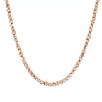 Diamond Row Necklace 18kt RG 9.8gr1.57cttw SI-GHI 29'' PN000659