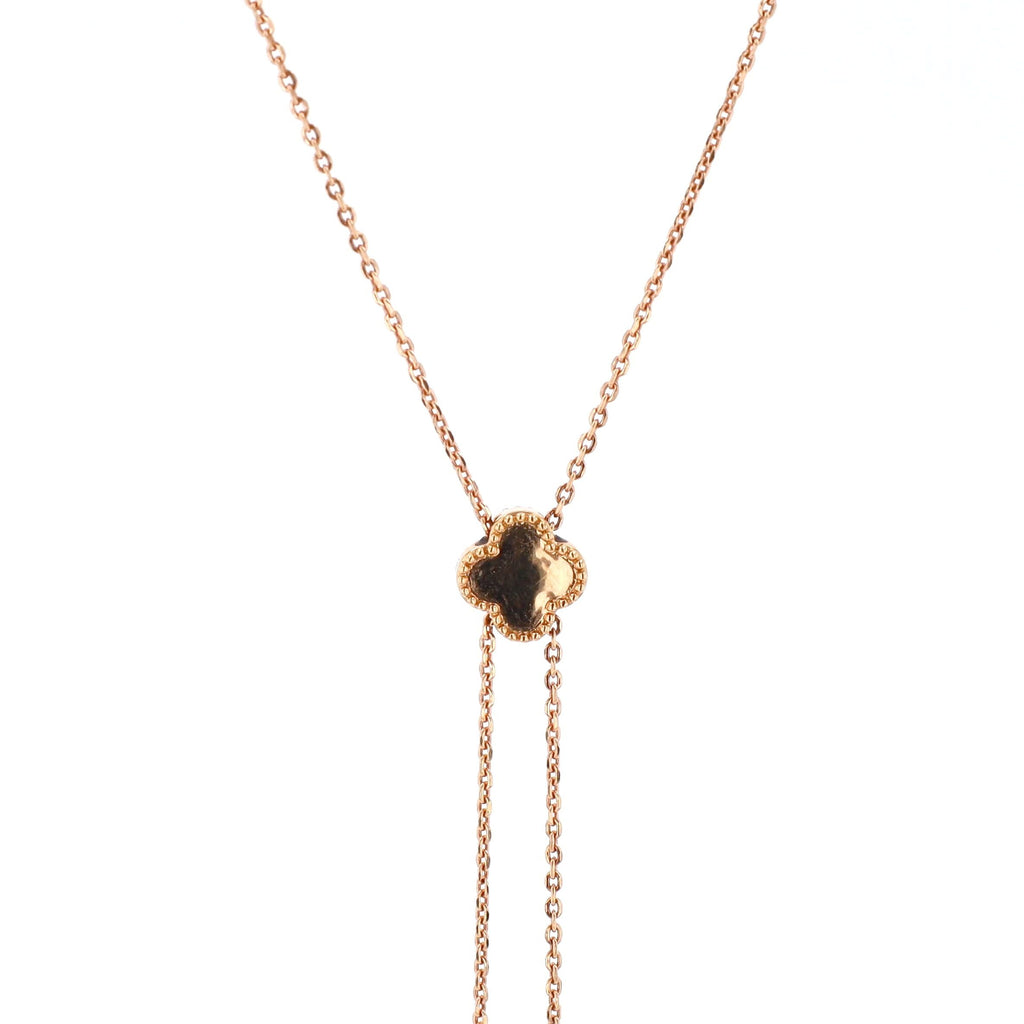 Diamond Row Necklace 18kt RG 9.8gr1.57cttw SI-GHI 29'' PN000659