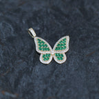 Green Butterfly Pendant 10kt YG 4.5gr PN00124