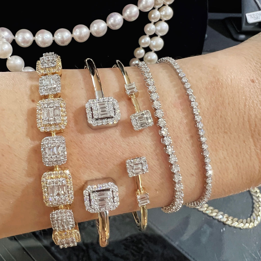 Cashé Diamond Tennis Bracelet 10kt YG 8" SI-GH 3.00cttw BR000340