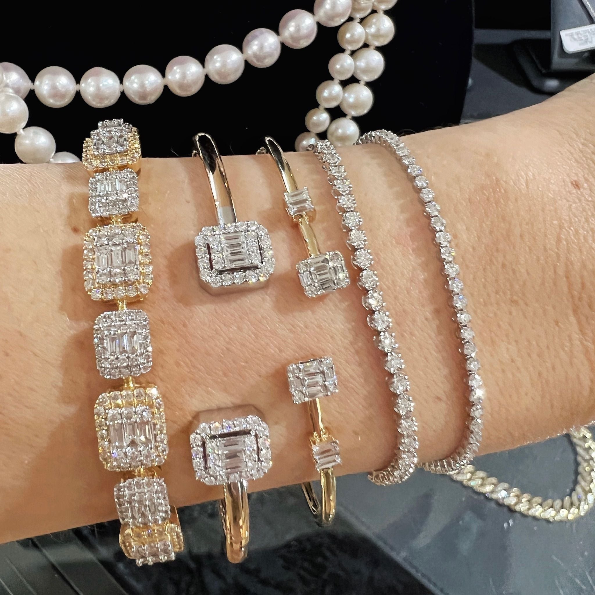 Cashé Diamond Tennis Bracelet 10kt YG 8" SI-GH 3.00cttw BR000340