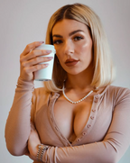 Cultured White Pearls 14kt YG Lock 7-8mm 18" NE00119