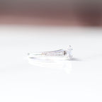 Marquis Diamond Ring Cashé 14kt WG size 7 LAB VVS2 0.22ct RN00211