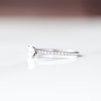 Oval Engagement Ring 14kt WG size 7 LAB VVS2 0.47CTTW RN00213